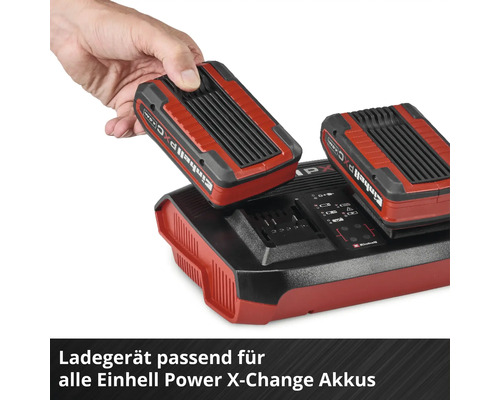 Einhell Power X-Change Akku Ladegerät mit Akkus