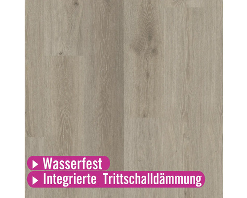 Wasserfester Bodenbelag mit integrierter Trittschalldämmung