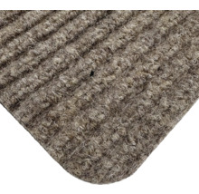 Detailansicht einer Fußmatte mit Rippenstruktur