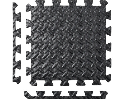 Puzzlematte mit Riffelblechmuster