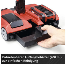 Rasentraktor mit entnehmbarem Auffangbehälter zur einfachen Reinigung