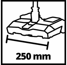 Symbol für eine Bohrmaschine mit einer Bohrtiefe von 250 Millimetern