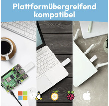 Gerätekompatibilität mit Computer, Laptop und Router