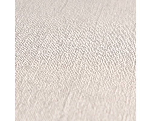 Nahaufnahme einer weißen Textiltapete mit feiner Struktur