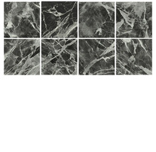 Acht keramische Fliesen mit Marmoroptik