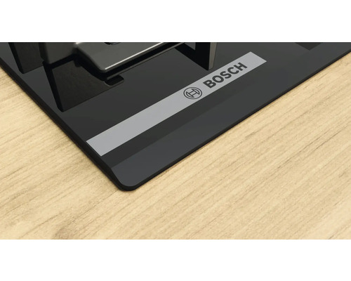 Bosch Logo auf einem schwarzen Kochfeld