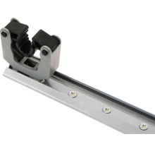 Gerätehalterleiste aus Metall mit einer Halterung