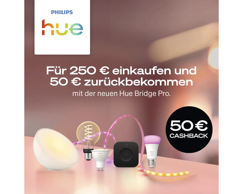 Philips Hue Leuchtmittel und Zubehör mit Cashback Aktion