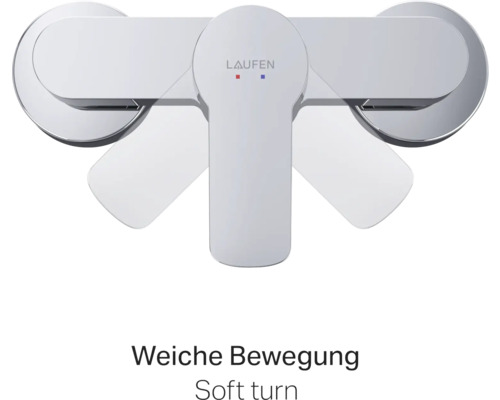 Laufen Logo auf Armatur