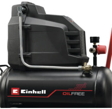 Einhell Logo auf einem ölfreien Kompressor