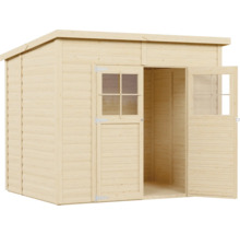 Holzgartenhaus mit Doppeltür und Fenster