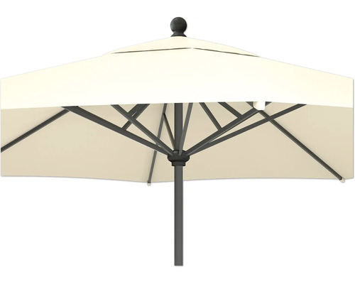 Detailansicht eines geöffneten Sonnenschirms