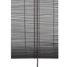 Sichtschutzrollo aus Holz mit Zugschnüren