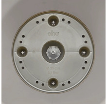 Unterseite eines Elho Pflanzgefäßes mit 25 Zentimeter Durchmesser und 5,5 Liter Volumen