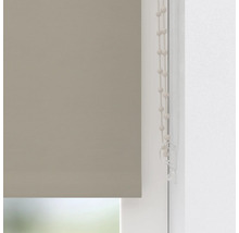 Beige Fensterrollo mit Kugelkette