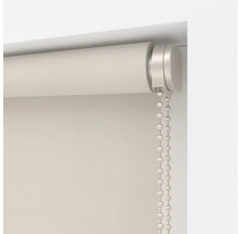 Beigees Rollo mit Kettenzug zur Fensterdekoration