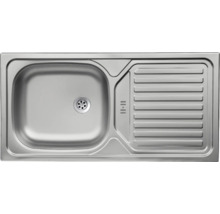 Edelstahl Einbauspüle mit Abtropffläche