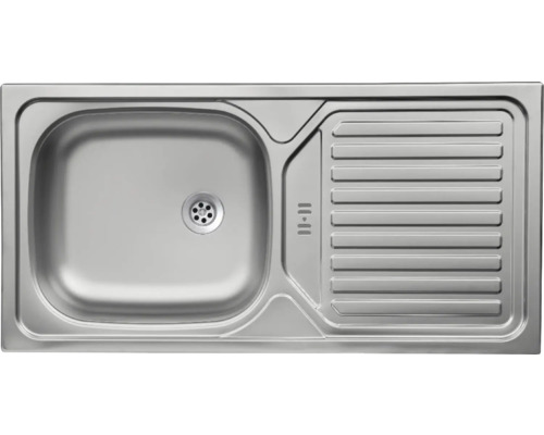 Edelstahl Einbauspüle mit Abtropffläche