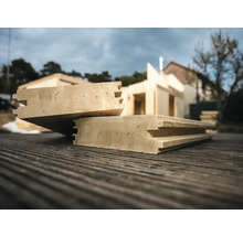 Brettschichtholz mit Nut und Feder für den Holzbau