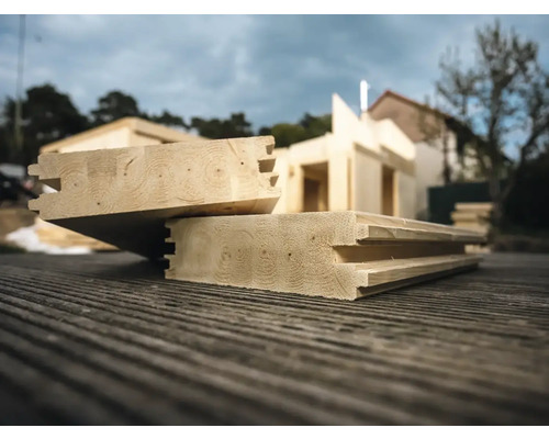 Brettschichtholz mit Nut und Feder für den Holzbau
