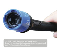 Gartenschlauchkupplung mit Wasserstopp für 1/2-Zoll-Schläuche