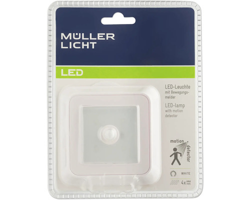 Müller Licht LED-Leuchte mit Bewegungsmelder in Verpackung