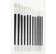 Set mit zehn Borstenpinseln in verschiedenen Größen