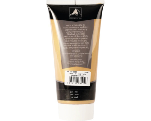 Tube goldene Künstler Acrylfarbe