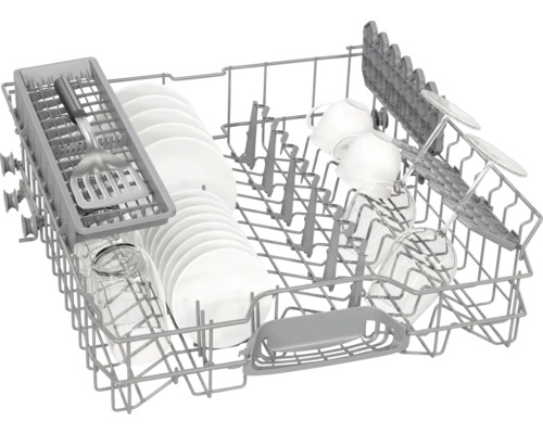 Geschirrspüler Oberkorb mit Geschirr