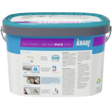 Eimer Knauf Easyputz zum Grundieren, Aufrollen, Sprühen und Gestalten von Oberflächen