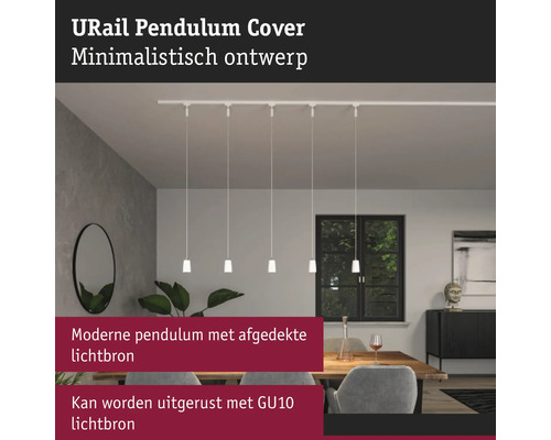 URail Pendelleuchte mit minimalistischem Design über Esstisch