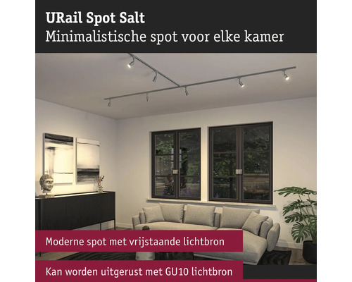 URail Spot Salt Beleuchtungssystem im Wohnzimmer