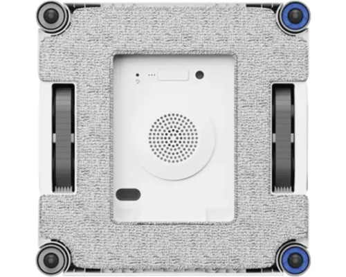 Fensterputzroboter mit Reinigungstuch und Saugnäpfen