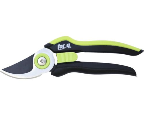 Gartenschere mit for_q Logo