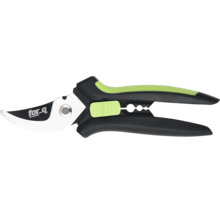 Gartenschere mit Amboss und for_q Logo