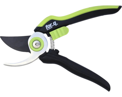 Gartenschere mit schwarzem Griff und Klinge