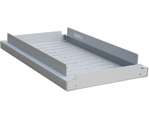 Metallablage mit Schlitzen