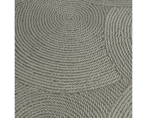 Detailaufnahme einer Vinyltapete mit spiralförmigem Seilmuster