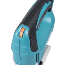 Detailansicht einer Stichsäge mit Geschwindigkeitsregler