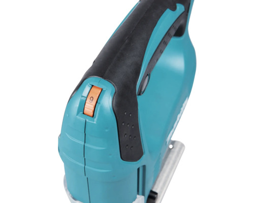 Detailansicht einer Stichsäge mit Geschwindigkeitsregler