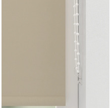 Beige Rollos mit Kettenzug zur Fensterdekoration