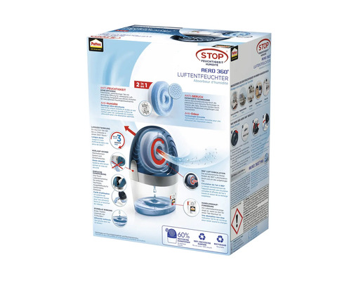 Verpackung des Pattex Stop Feuchtigkeit Aero 360 Grad Luftentfeuchters