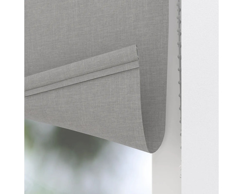 Graues Faltrollo teilweise heruntergelassen