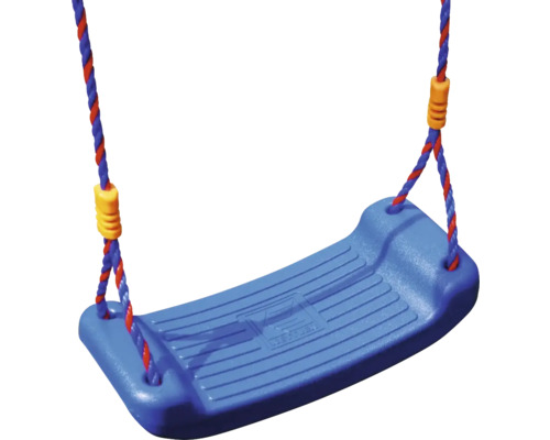 Kunststoffsitzschaukel mit Seilaufhängung für Kinderspielplatz