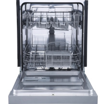 Offener Geschirrspüler mit Geschirrkörben