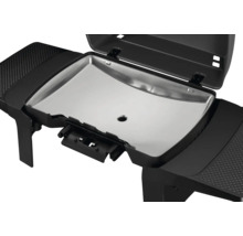 Offener Elektrogrill mit Grillfläche und Ablagefläche