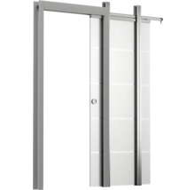 Schiebetürsystem mit Glaspaneel