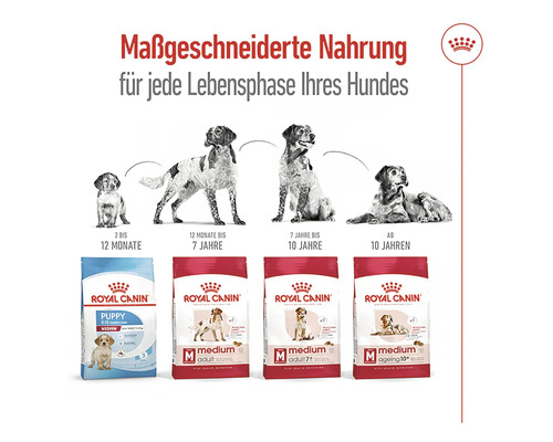 Royal Canin Hundefutter für jede Lebensphase des Hundes.