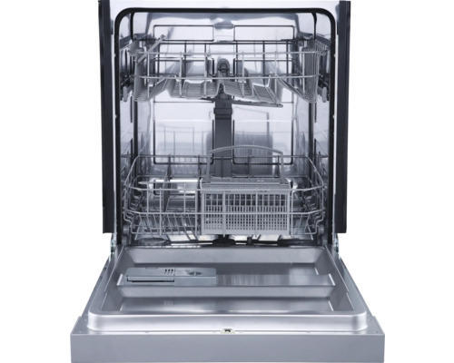 Geöffnete Geschirrspülmaschine mit Innenraumstruktur