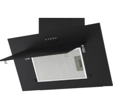 Schwarze Dunstabzugshaube mit Filter